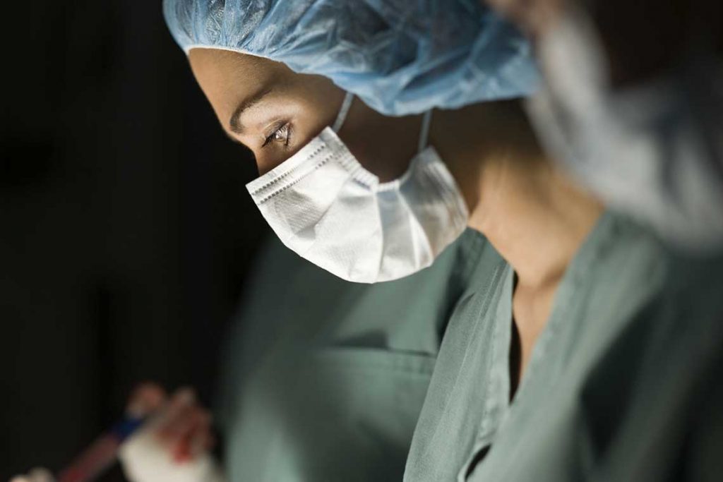 nurse in operating room