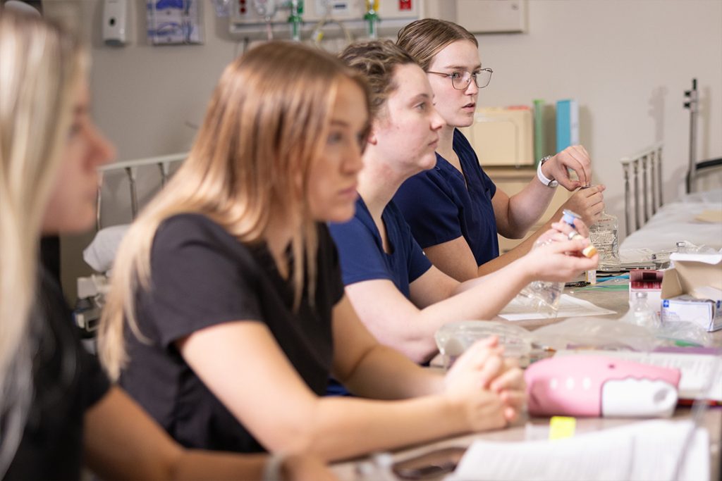 harding nursing students in class