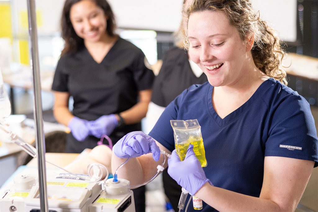 harding nursing students practicing